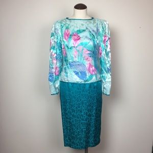 Vintage Anne Crimmins Silk Dress
